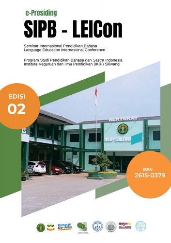 eProsiding - SIPB LEICon - Seminar Pendidikan Bahasa dan Sastra Indonesia 2022